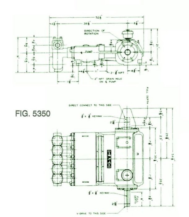 5350-L, Quintuplex, Plunger Pump