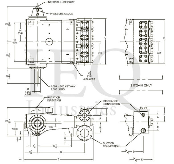 HP200-MS (217Q-4H), Quintuplex, Plunger Pump