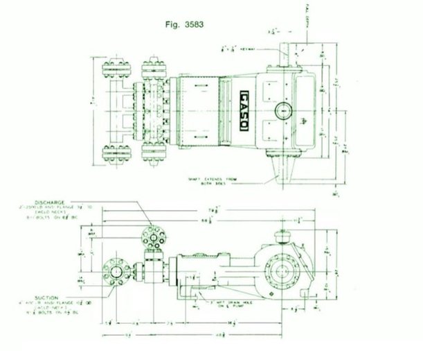 3583, Triplex, Plunger Pump