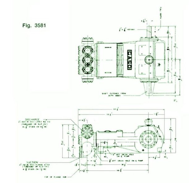 3581-S, Triplex, Plunger Pump