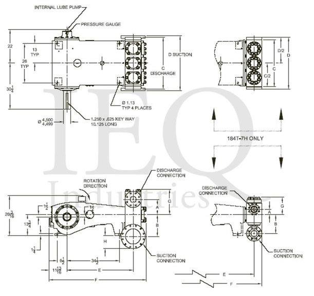 HP250-AL, Triplex, Plunger Pump