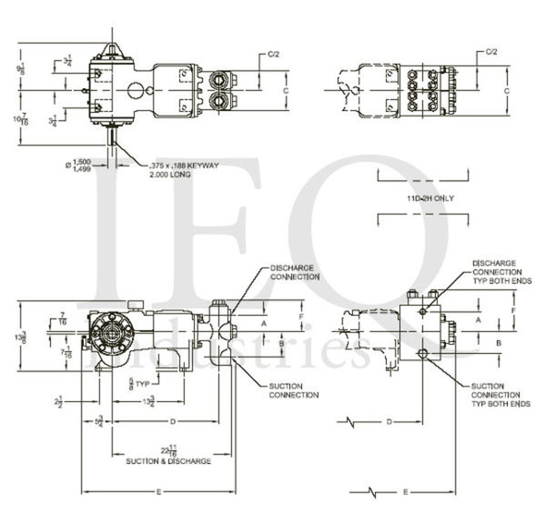 P100-ALS (11D-2L), Duplex, Plunger Pump