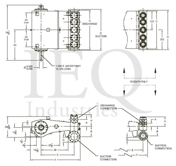 HP600-XL (543Q-7XL), Quintuplex, Plunger Pump