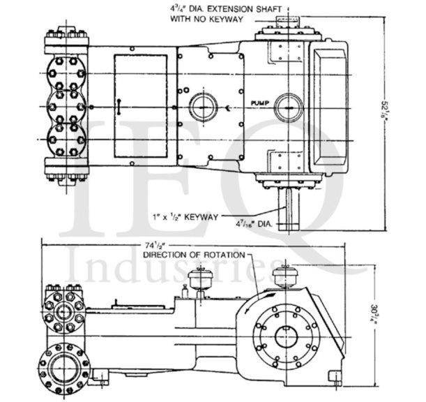 T200-2, Triplex, Plunger Pump