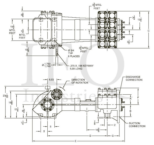 1847-A, Duplex, Piston Pump (Mud Pump)