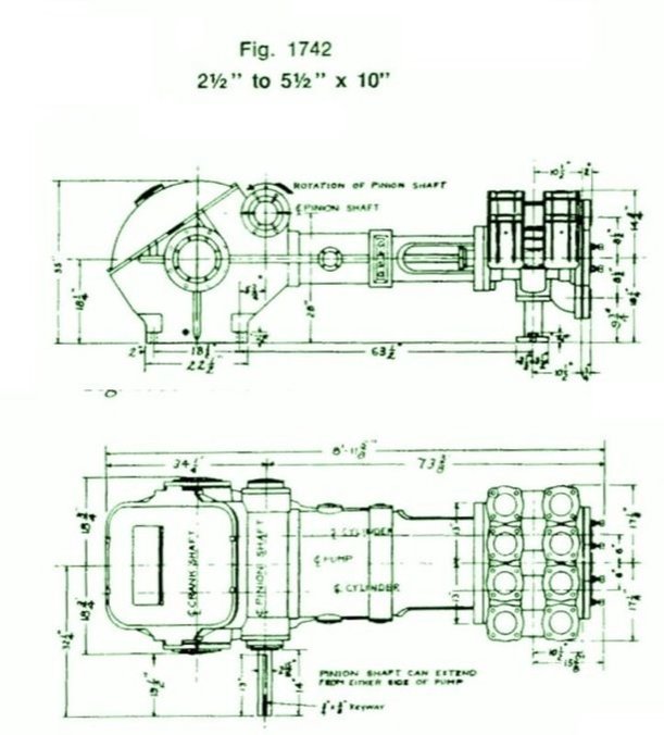 1740, Duplex, Piston Pump (Mud Pump)