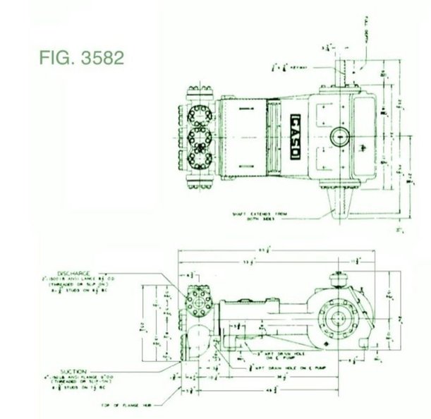 3582-S, Triplex, Plunger Pump