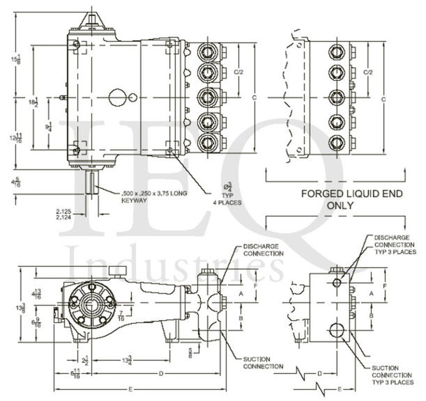 5P-200A (31Q-2L), Quintuplex, Plunger Pump