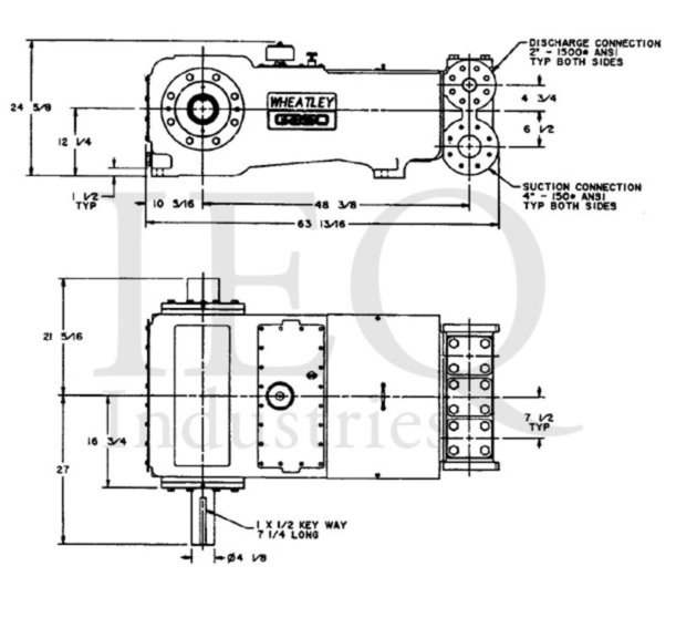 T165-3, Triplex, Plunger Pump