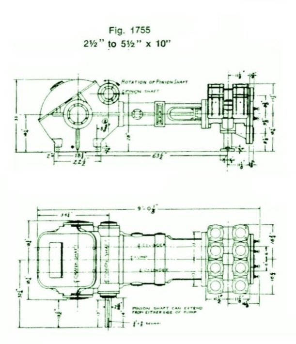 1755, Duplex, Piston Pump (Mud Pump)
